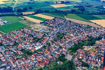 Main road from the north in Kuhardt in the state Rhineland-Palatinate, Germany