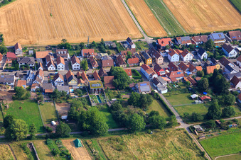 Burgweg x Dorfbach in Freckenfeld in the state Rhineland-Palatinate, Germany