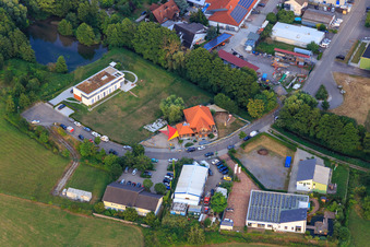 Catholic Kindergarten St. Klara and Kingdom Hall of Jehovah's Witnesses in Weingarten in the state Baden-Wuerttemberg, Germany