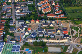 New development area Walzbachweg, Pfinzweg in Weingarten in the state Baden-Wuerttemberg, Germany