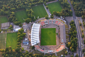 KSC Wildpark Stadium in the district Innenstadt-Ost in Karlsruhe in the state Baden-Wuerttemberg, Germany