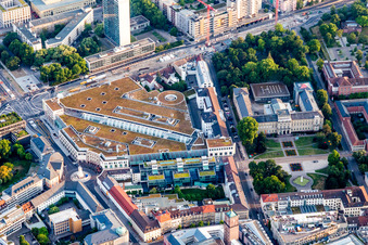 Building of the shopping center Ettlinger Tor Center in Karlsruhe in the state Baden-Wurttemberg, Germany