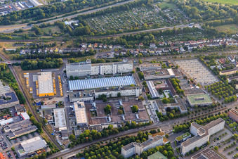 Siemens in the district Knielingen in Karlsruhe in the state Baden-Wuerttemberg, Germany