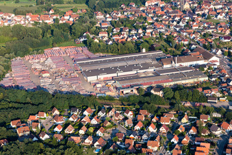 Building and production halls on the premises of Ziegelwerke Wienerberger in Seltz in Grand Est, France