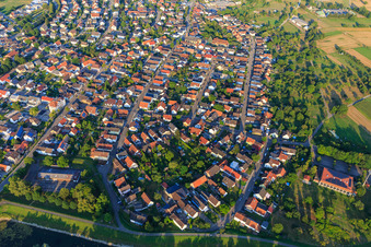 Am Altrhein and Althreinhalle in the district Plittersdorf in Rastatt in the state Baden-Wuerttemberg, Germany