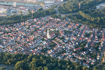 Holy Spirit Church in the district Daxlanden in Karlsruhe in the state Baden-Wuerttemberg, Germany