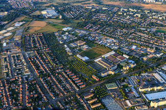 Ferdinand Keller Street in the district Knielingen in Karlsruhe in the state Baden-Wuerttemberg, Germany