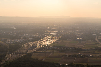 Marshalling yard in the district Hochstätt in Mannheim in the state Baden-Wuerttemberg, Germany