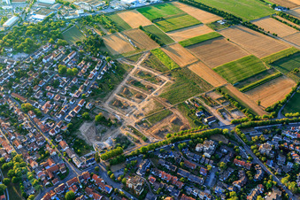 Development of the new Gänsäcker area in Ladenburg in the state Baden-Wuerttemberg, Germany