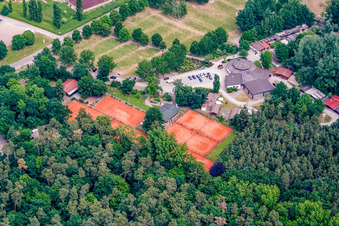 Aerial photograpy of Tennis Club Rülzheim in Rülzheim in the state Rhineland-Palatinate, Germany