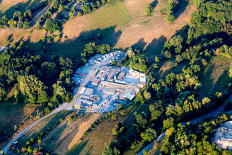 Mixed concrete and building materials factory of HEUS-Betonwerke Lorsch GmbH factory Erlenbach in Erlenbach in the state Hesse, Germany