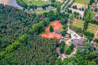 Tennis Club Rülzheim in Rülzheim in the state Rhineland-Palatinate, Germany out of the air