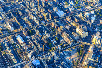 District BASF in Ludwigshafen am Rhein in the state Rhineland-Palatinate, Germany out of the air