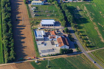 Volunteer fire department Kandel and DRK rescue station in Kandel in the state Rhineland-Palatinate, Germany