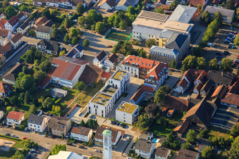 Aerial view of Between Goethe- and Marktstr in Kandel in the state Rhineland-Palatinate, Germany