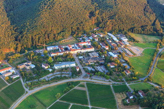 Pfalzklinik Landeck from the southeast with Pfalzklinikum for Psychiatry and Neurology Department of General Psychiatry in Klingenmünster in the state Rhineland-Palatinate, Germany