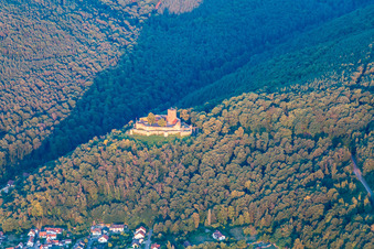 Ruins and vestiges of the former fortress Burg Landeck in Klingenmuenster in the state Rhineland-Palatinate, Germany