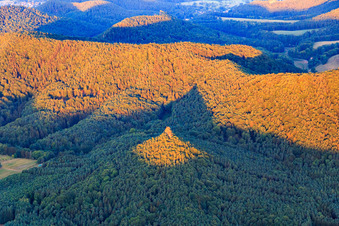 Bundsandsteinfels Rötzenfels in the district Gossersweiler in Gossersweiler-Stein in the state Rhineland-Palatinate, Germany