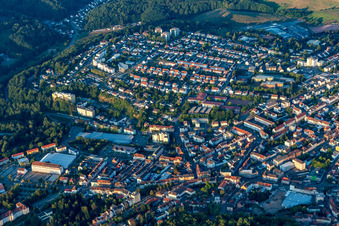 Aerial view of Pirmasens in the state Rhineland-Palatinate, Germany