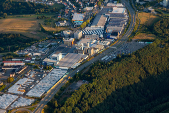 Aerial view of District Fehrbach in Pirmasens in the state Rhineland-Palatinate, Germany