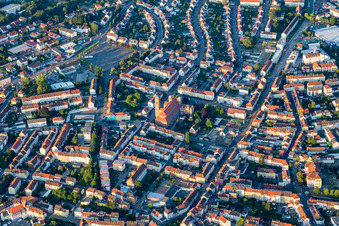 Oblique view of Pirmasens in the state Rhineland-Palatinate, Germany