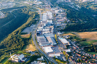 Aerial photograpy of District Fehrbach in Pirmasens in the state Rhineland-Palatinate, Germany