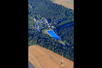 Waschmühle outdoor swimming pool in the district Morlautern in Kaiserslautern in the state Rhineland-Palatinate, Germany