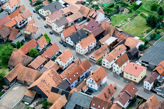 Main Street in Erlenbach bei Kandel in the state Rhineland-Palatinate, Germany