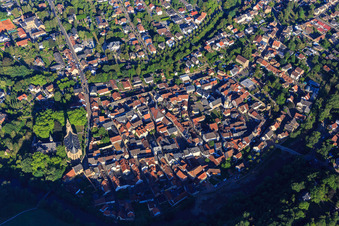 Old town from the east in Meisenheim in the state Rhineland-Palatinate, Germany