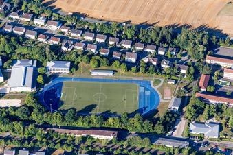 Sport-area on School grounds in Meisenheim in the state Rhineland-Palatinate, Germany