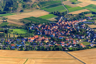 Village overview from the southeast in Duchroth in the state Rhineland-Palatinate, Germany
