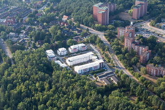 Building the retirement home Staedtisches Pflegezentrum Lueneburg GmbH in Lueneburg in the state Lower Saxony, Germany