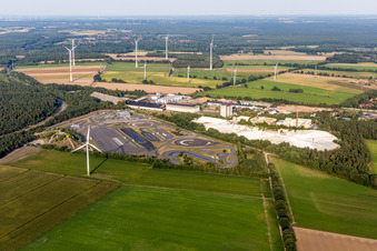 Course of ADAC Driving securitly centre Hansa in Embsen in the state Lower Saxony, Germany out of the air