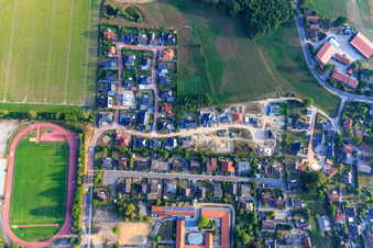 Small field in Amelinghausen in the state Lower Saxony, Germany