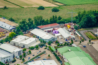 Horstring Barthelsmühlring industrial estate in the district Minderslachen in Kandel in the state Rhineland-Palatinate, Germany