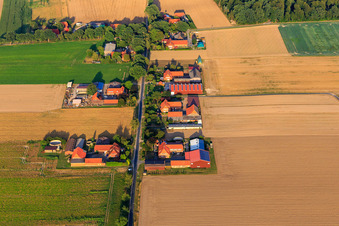Six courtyards on Helmstr in Ebstorf in the state Lower Saxony, Germany