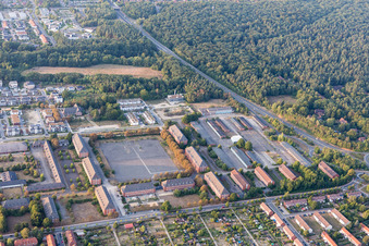 Building complex of the former military barracks in Lueneburg in the state Lower Saxony, Germany