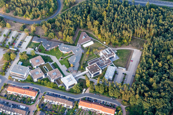 Oblique view of Campus building of Werum Software & Systems AG and Werum IT Solutions GmbH in the district Moorfeld in Lueneburg in the state Lower Saxony, Germany