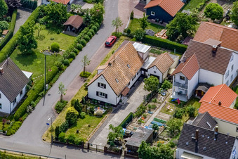 Oblique view of Am Schützenpl in Barbelroth in the state Rhineland-Palatinate, Germany
