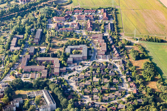 Outskirts residential in William-Watt Street in Lueneburg in the state Lower Saxony, Germany