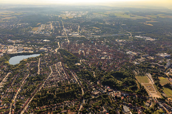 City view from the west in Lüneburg in the state Lower Saxony, Germany