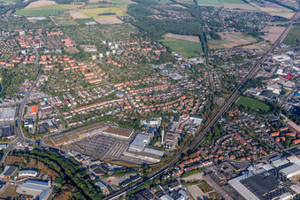 Industrial and commercial area Goseburg Zeltberg in Lueneburg in the state Lower Saxony, Germany