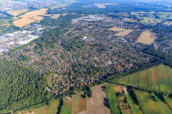 View from the southeast in Adendorf in the state Lower Saxony, Germany