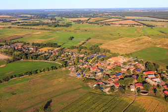 View from the southwest in Lanze in the state Schleswig Holstein, Germany