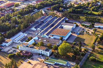 Abeltwiete industrial area with ABEL GmbH, GEA Tuchenhagen GmbH and HeCoTech Gbr in Büchen in the state Schleswig Holstein, Germany