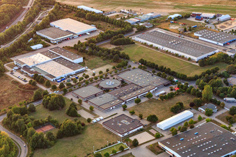 Nordson Engineering GmbH in the industrial area between the port and the airport in Lüneburg in the state Lower Saxony, Germany
