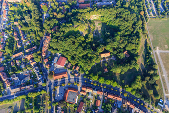 Kalkberg, former gypsum kiln Lüneburg listed building and St. Matthew's Parish Lüneburg in Lüneburg in the state Lower Saxony, Germany