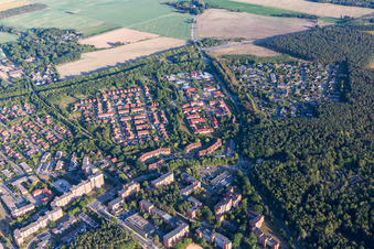 Aerial view of District Kaltenmoor in Lüneburg in the state Lower Saxony, Germany