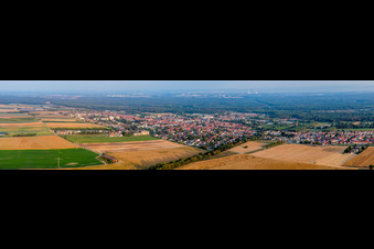 Panorama from the north in Kandel in the state Rhineland-Palatinate, Germany