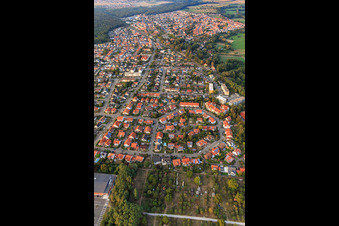 Aerial photograpy of Blumenring, Buchstr in Jockgrim in the state Rhineland-Palatinate, Germany